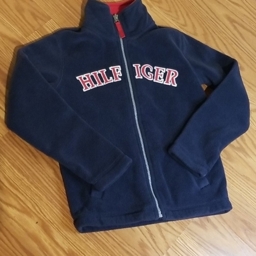 Tommy Hilfiger fleece zip up jacket s 6/7‎